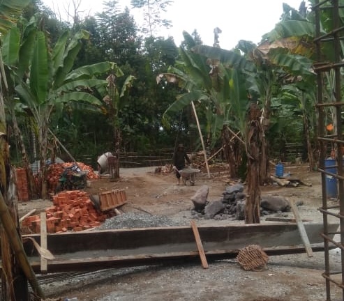 MTsN 5 Kerinci dan Masyarakat Bersinergi, Wujudkan Pembangunan Masjid Baiturrahim Penawar Tinggi