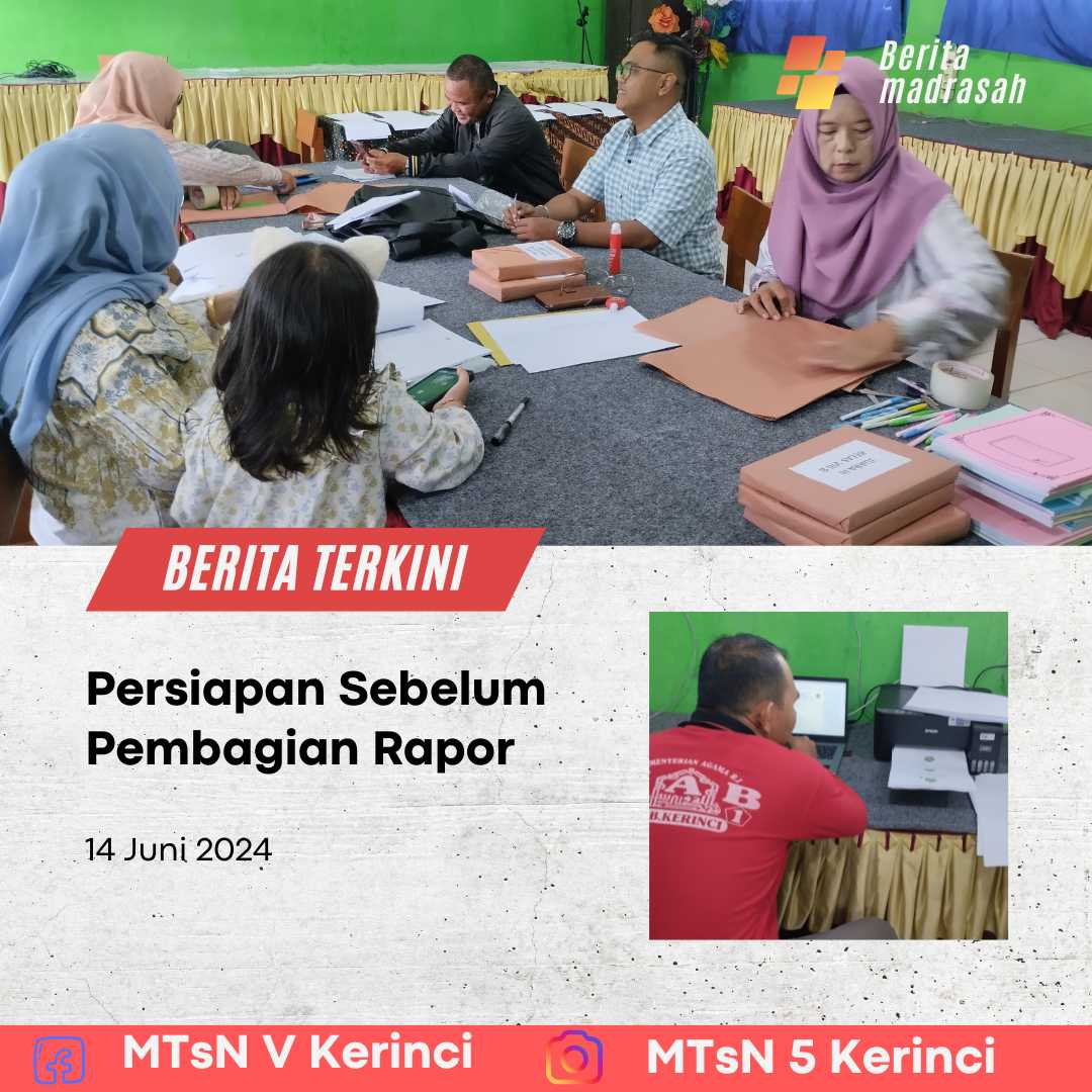 Persiapan Sebelum Pembagian Rapor