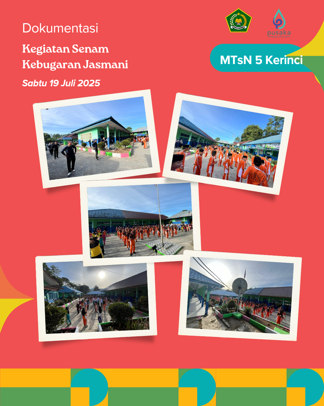 Senam Olahraga Pagi Semangat Baru MTsN 5 Kerinci