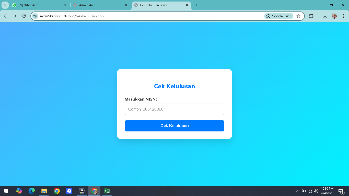 Pengumuman Kelulusan Siswa dan Siswi MTsN 5 Kerinci Angkatan 2025 Dilakukan Secara Online, Beginilah Cara Aksesnya!