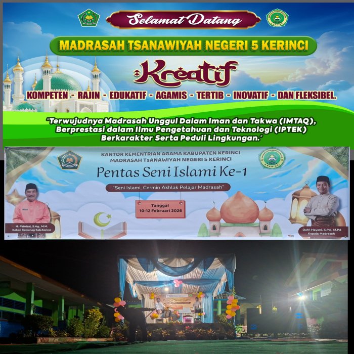 H-1 Pembukaan PENSI Perdana: Semangat Gotong Royong Memuncak di MTsN 5 Kerinci